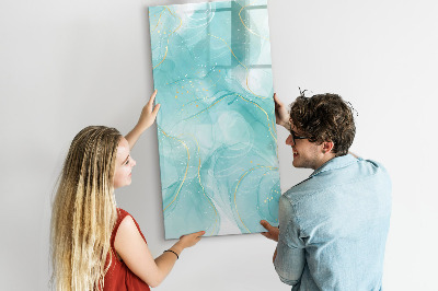 Magnetic dry erase board A colorful board for presenting photos