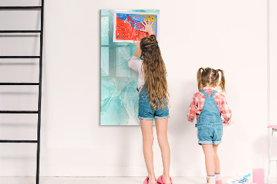 Magnetic dry erase board A colorful board for presenting photos