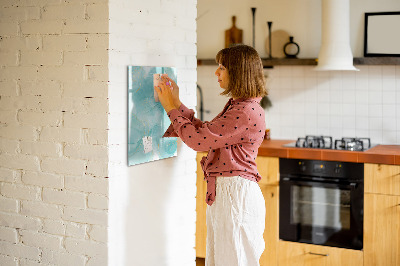 Magnetic dry erase board A colorful board for presenting photos