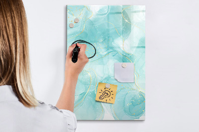 Magnetic dry erase board A colorful board for presenting photos