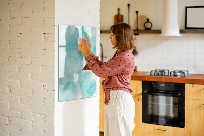 Magnetic dry erase board A colorful board for presenting photos