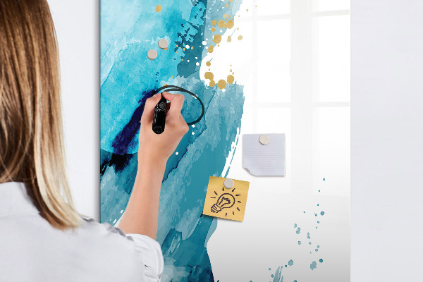 Dry erase board magnetic A colorful board for photos and notes