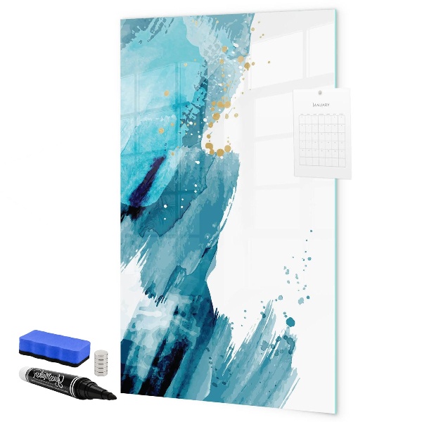 Dry erase board magnetic A colorful board for photos and notes