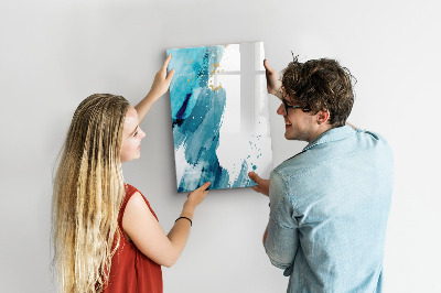 Dry erase board magnetic A colorful board for photos and notes