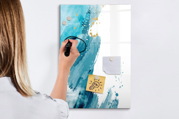 Dry erase board magnetic A colorful board for photos and notes