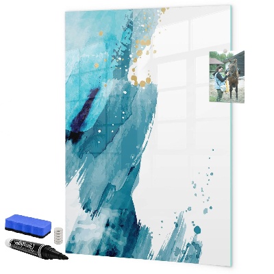 Dry erase board magnetic A colorful board for photos and notes