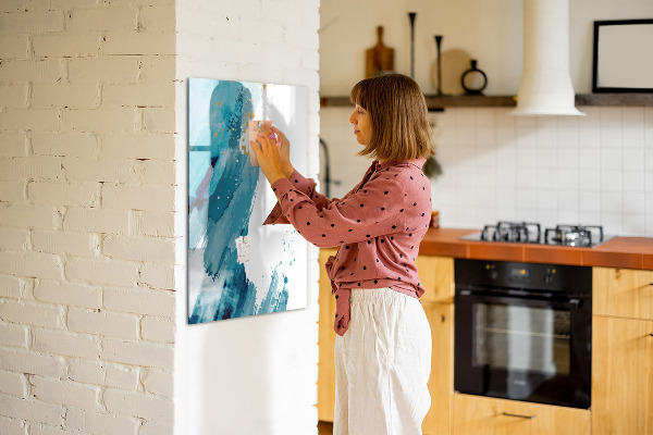 Dry erase board magnetic A colorful board for photos and notes
