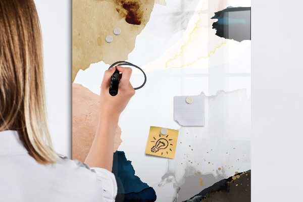 Dry erase board magnetic A stylish board for notes and photos