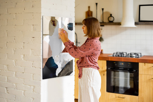 Dry erase board magnetic A stylish board for notes and photos