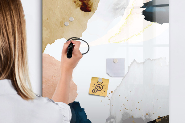 Dry erase board magnetic A stylish board for notes and photos