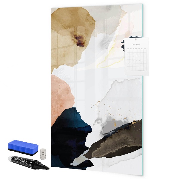 Dry erase board magnetic A stylish board for notes and photos