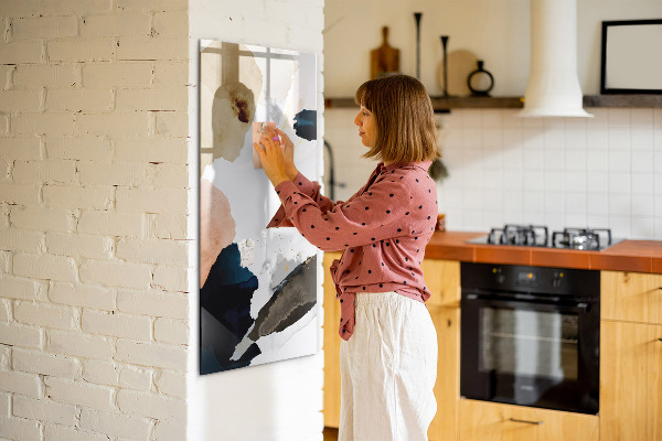 Dry erase board magnetic A stylish board for notes and photos