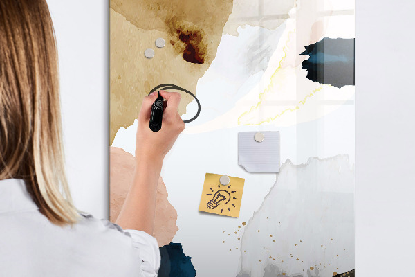 Dry erase board magnetic A stylish board for notes and photos