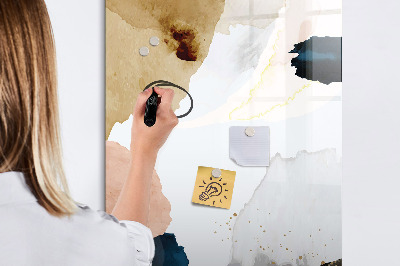 Dry erase board magnetic A stylish board for notes and photos