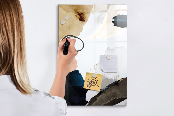 Dry erase board magnetic A stylish board for notes and photos
