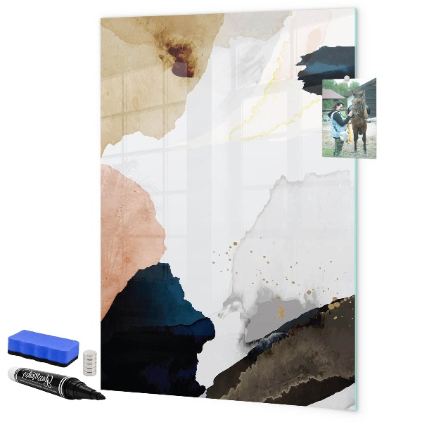 Dry erase board magnetic A stylish board for notes and photos