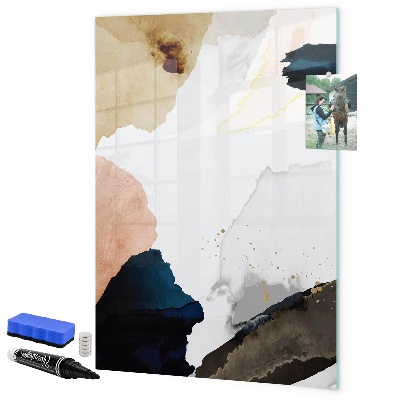 Dry erase board magnetic A stylish board for notes and photos