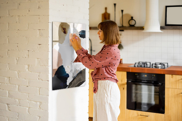 Dry erase board magnetic A stylish board for notes and photos