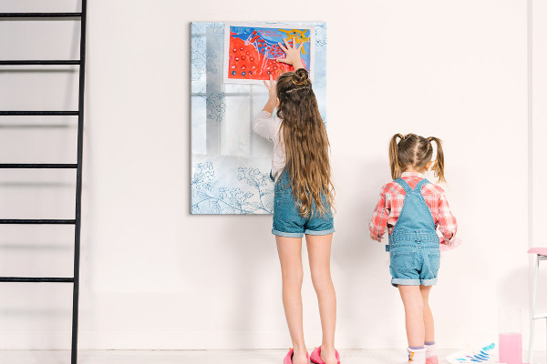 Magnetic dry erase board Creative board for photos and notes