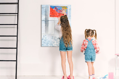 Magnetic dry erase board Creative board for photos and notes
