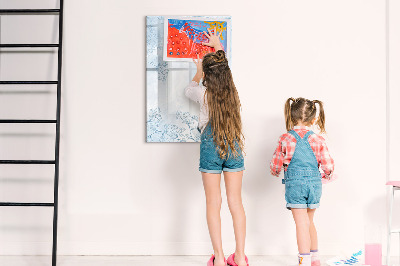 Magnetic dry erase board Creative board for photos and notes