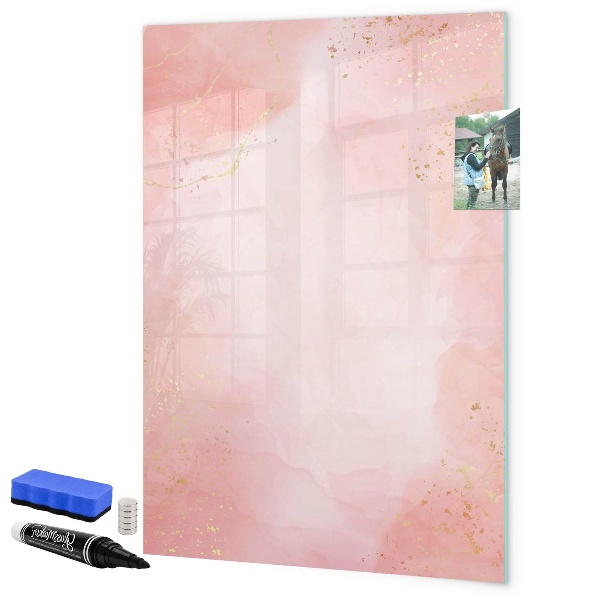 Magnetic dry erase board Pastel board for photos and notes