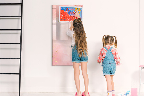 Magnetic dry erase board Pastel board for photos and notes