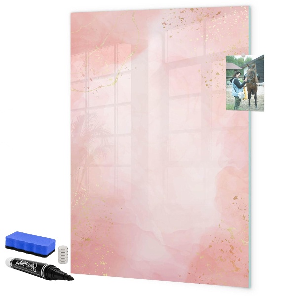 Magnetic dry erase board Pastel board for photos and notes
