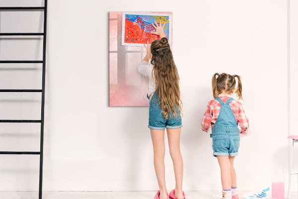 Magnetic dry erase board Pastel board for photos and notes