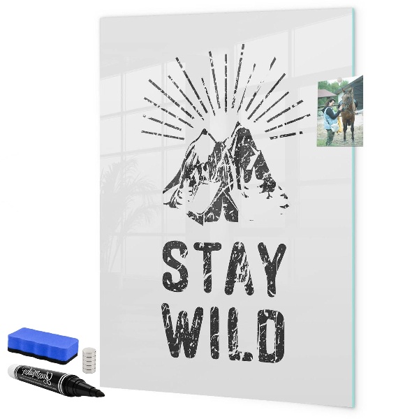 Dry erase board magnetic A creative space for memories and photos