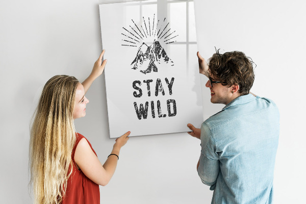 Dry erase board magnetic A creative space for memories and photos