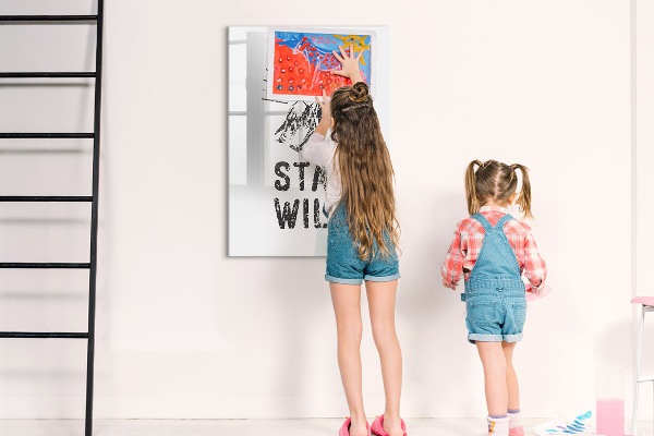 Dry erase board magnetic A creative space for memories and photos