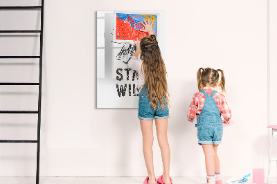 Dry erase board magnetic A creative space for memories and photos