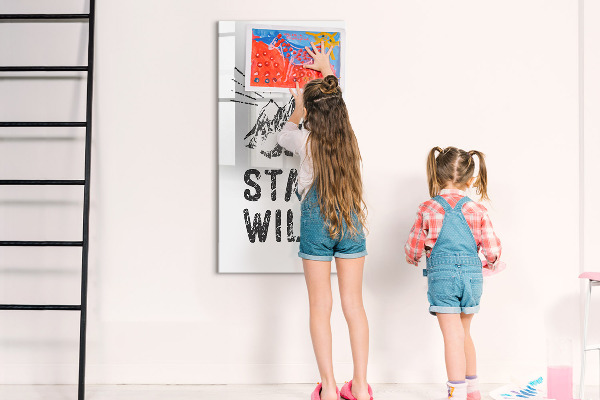 Dry erase board magnetic A creative space for memories and photos
