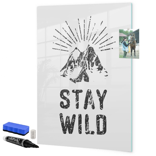 Dry erase board magnetic A creative space for memories and photos