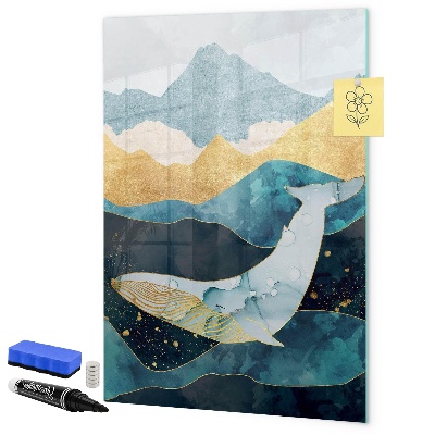 Dry erase board magnetic Creative board for photos and notes