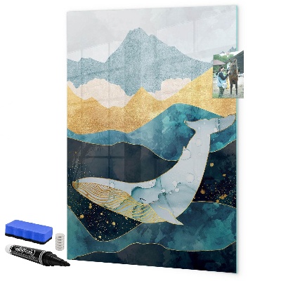 Dry erase board magnetic Creative board for photos and notes