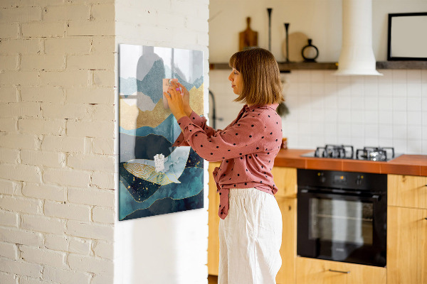 Dry erase board magnetic Creative board for photos and notes