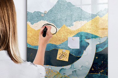 Dry erase board magnetic Creative board for photos and notes