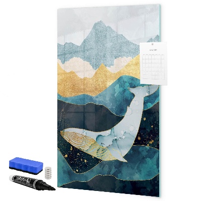 Dry erase board magnetic Creative board for photos and notes