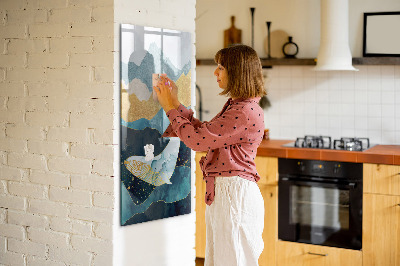 Dry erase board magnetic Creative board for photos and notes