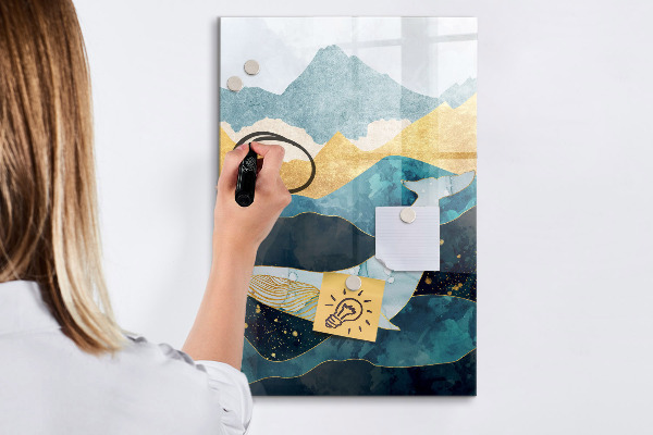 Dry erase board magnetic Creative board for photos and notes