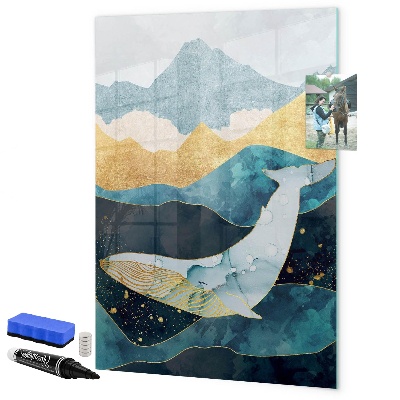 Dry erase board magnetic Creative board for photos and notes
