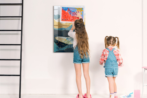 Dry erase board magnetic Creative board for photos and notes