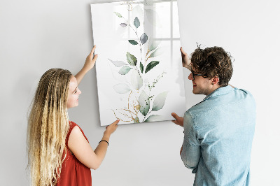Magnetic dry erase board Stylish board for photos and notes