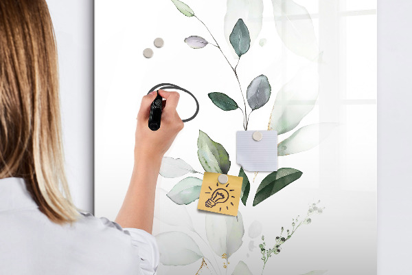 Magnetic dry erase board Stylish board for photos and notes