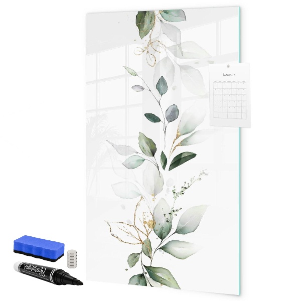 Magnetic dry erase board Stylish board for photos and notes