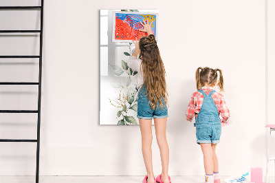 Magnetic dry erase board Stylish board for photos and notes