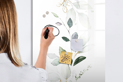 Magnetic dry erase board Stylish board for photos and notes