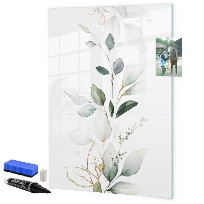 Magnetic dry erase board Stylish board for photos and notes
